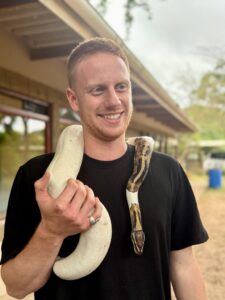 Holding snake - snake pharm